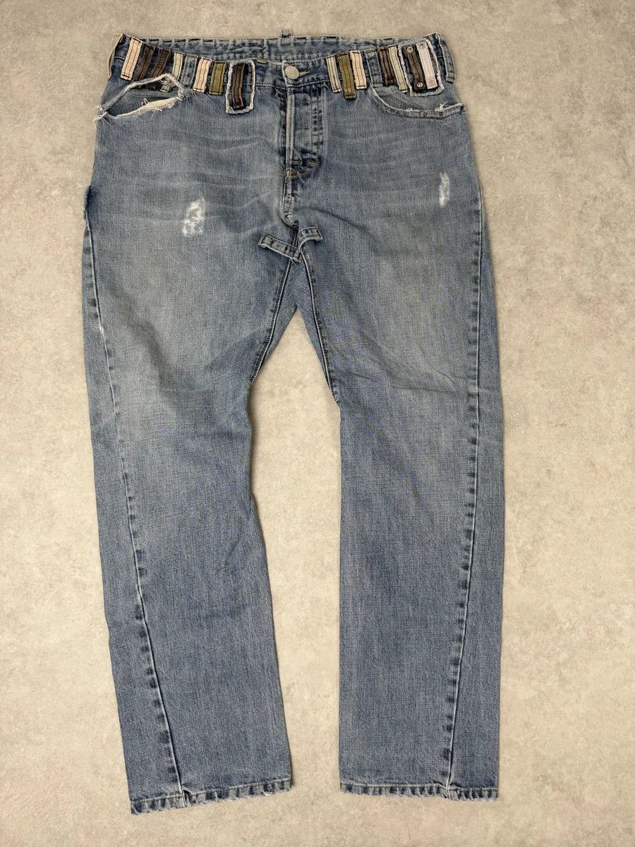 Dsquared2 SS2005 Dsquared2 Multi Belt Loops Blue Slim Denim Jeans Size US 36 / EU 52 - 3 Thumbnail