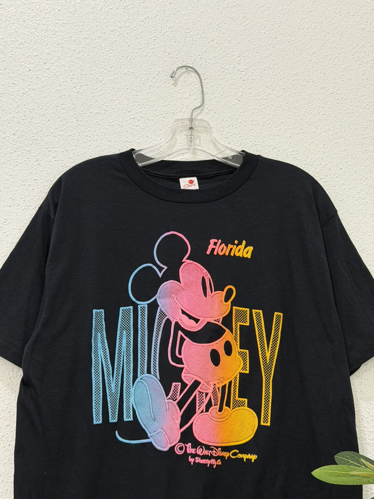 Disney Vintage 80s Mickey Mouse Florida Large Walt Disney DSWoT USA Size US L / EU 52-54 / 3 - 2 Thumbnail