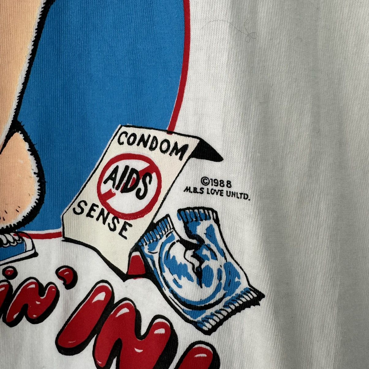 Vintage 88’s Condom Tee Size US L / EU 52-54 / 3 - 4 Thumbnail