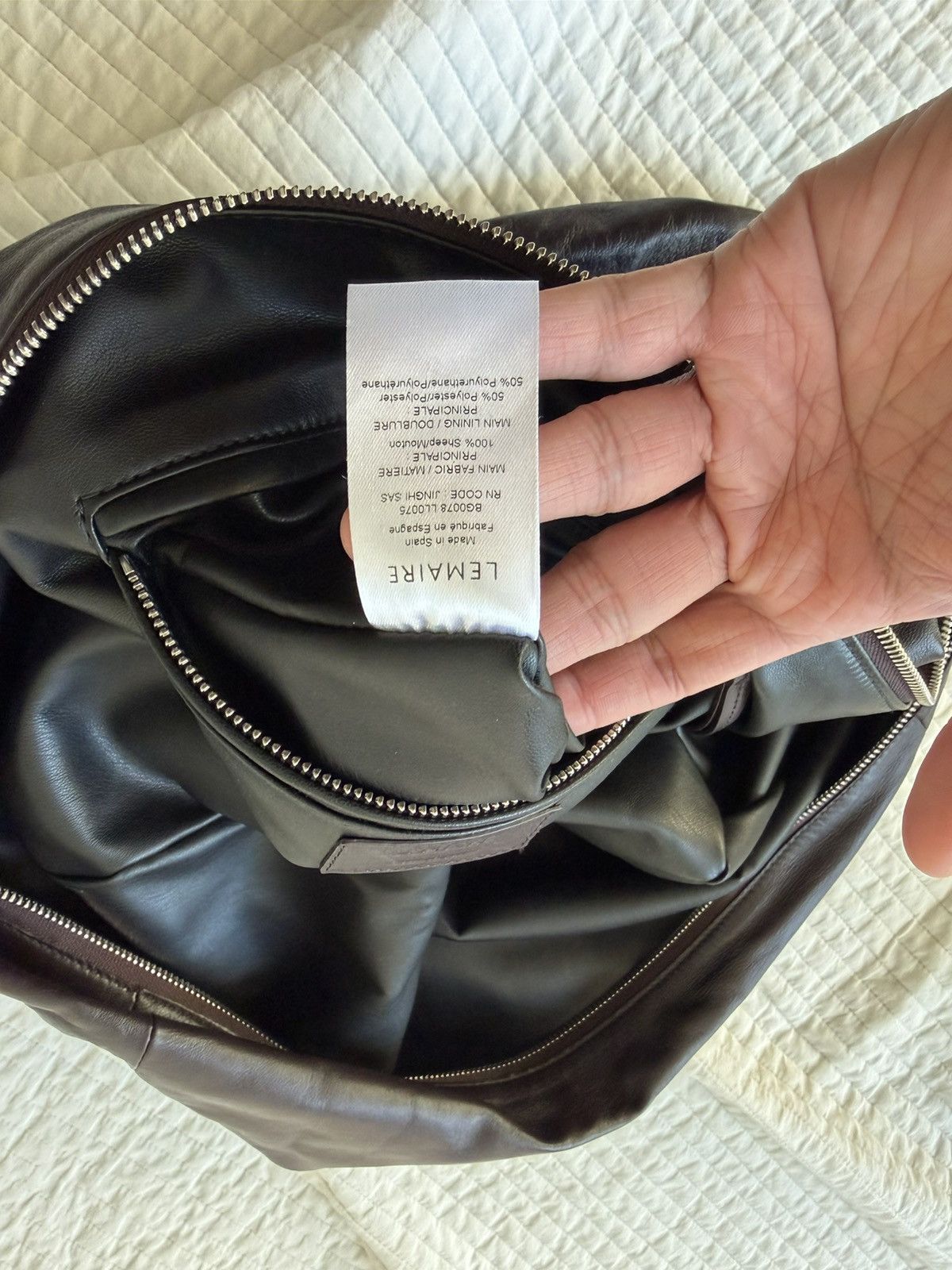 Lemaire Lemaire Scarf Bag Espresso Large Size ONE SIZE - 5 Thumbnail