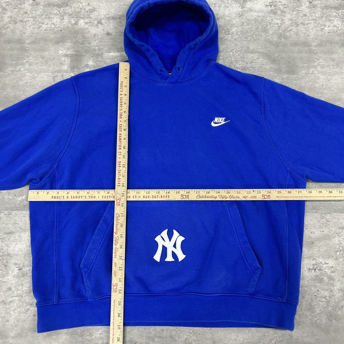 New York Yankees × Nike vintage Nike New York yankees hoodie sweatshirt Size US XXL / EU 58 / 5 - 5 Thumbnail