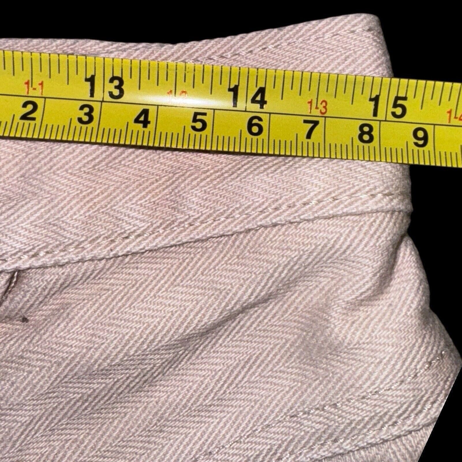 Designer Khaki Denim BAREBACK Blaze High Rise Cuff Off Shorts 13 Jr Size 34" / US 12 / IT 48 - 3 Thumbnail