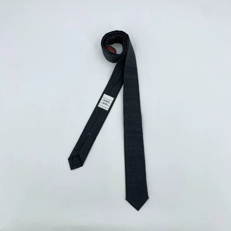 Thom Browne Thom browne Black and gray wool tie 2505-Nextarrow Size ONE SIZE - 2 Thumbnail