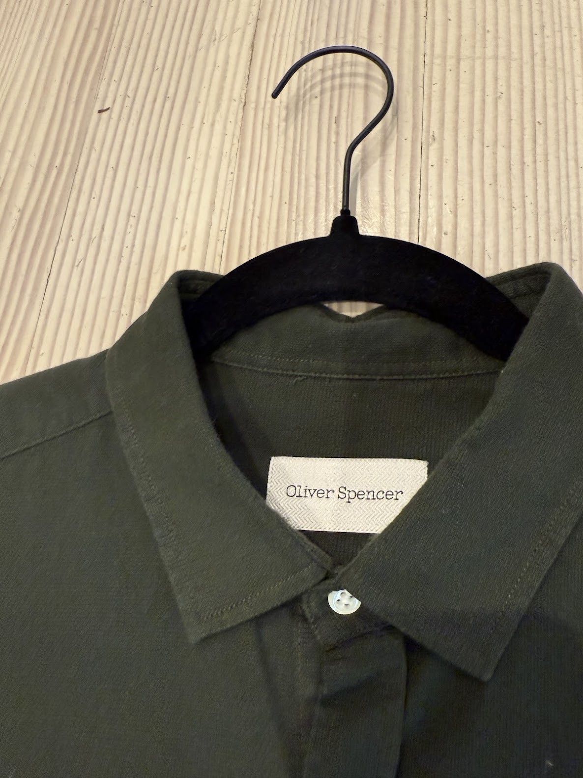 Oliver Spencer Dress shirt (forrest green) Size US XL / EU 56 / 4 - 3 Thumbnail