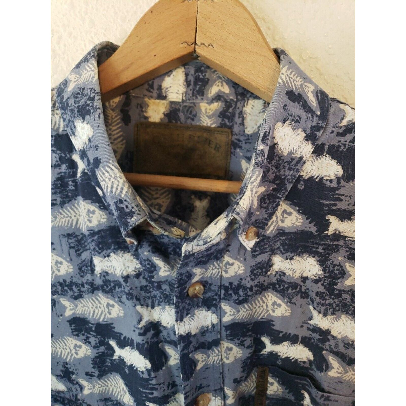 North River Outfitters North River Skelton Fish Fishing CASUAL Shirt Size LARGE? Size US L / EU 52-54 / 3 - 4 Thumbnail