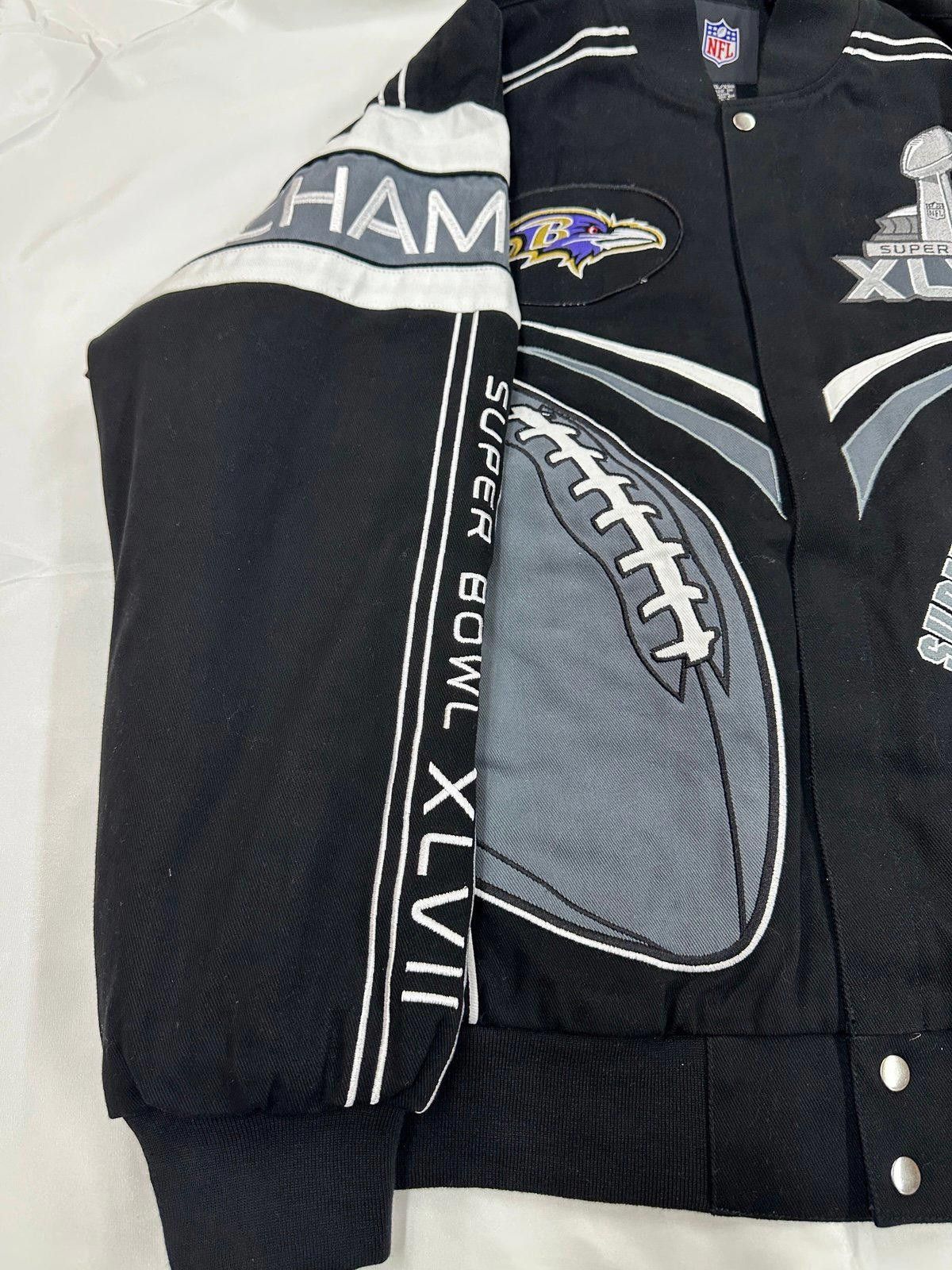 NFL Baltimore Ravens XLVII Champions NFL Jacket XXL 29x30.5 Size US XXL / EU 58 / 5 - 3 Thumbnail