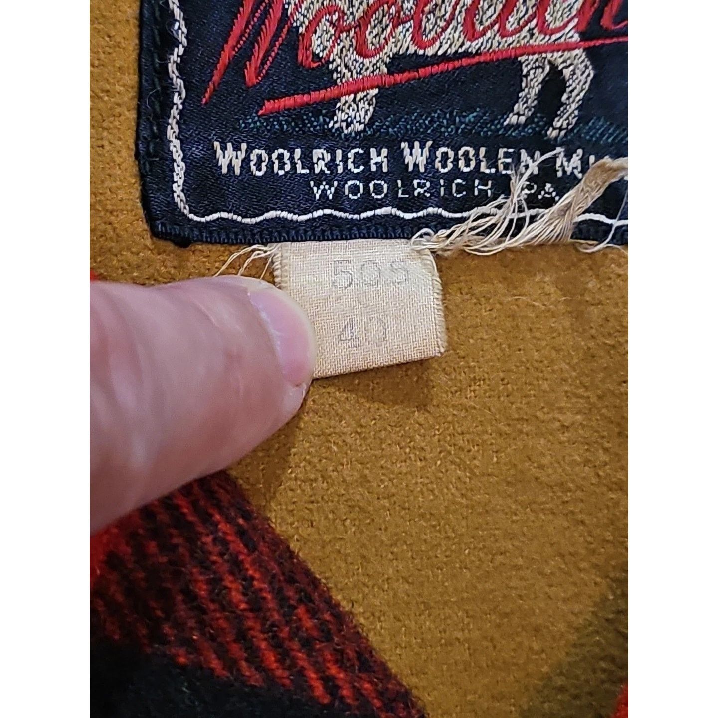 Woolrich Woolen Mills 1950s Woolrich Buffalo Plaid Mackinaw Jacket (Size 40) Size US M / EU 48-50 / 2 - 4 Thumbnail