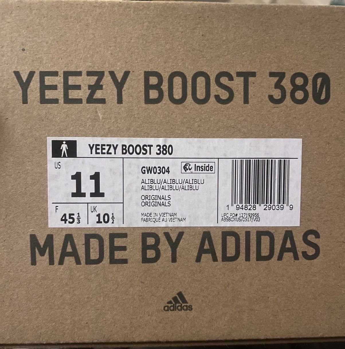 Adidas Adidas Yeezy Boost 380 ‘Alien Blue Reflective’Size 11M Size US 11 / EU 44 - 13 Thumbnail