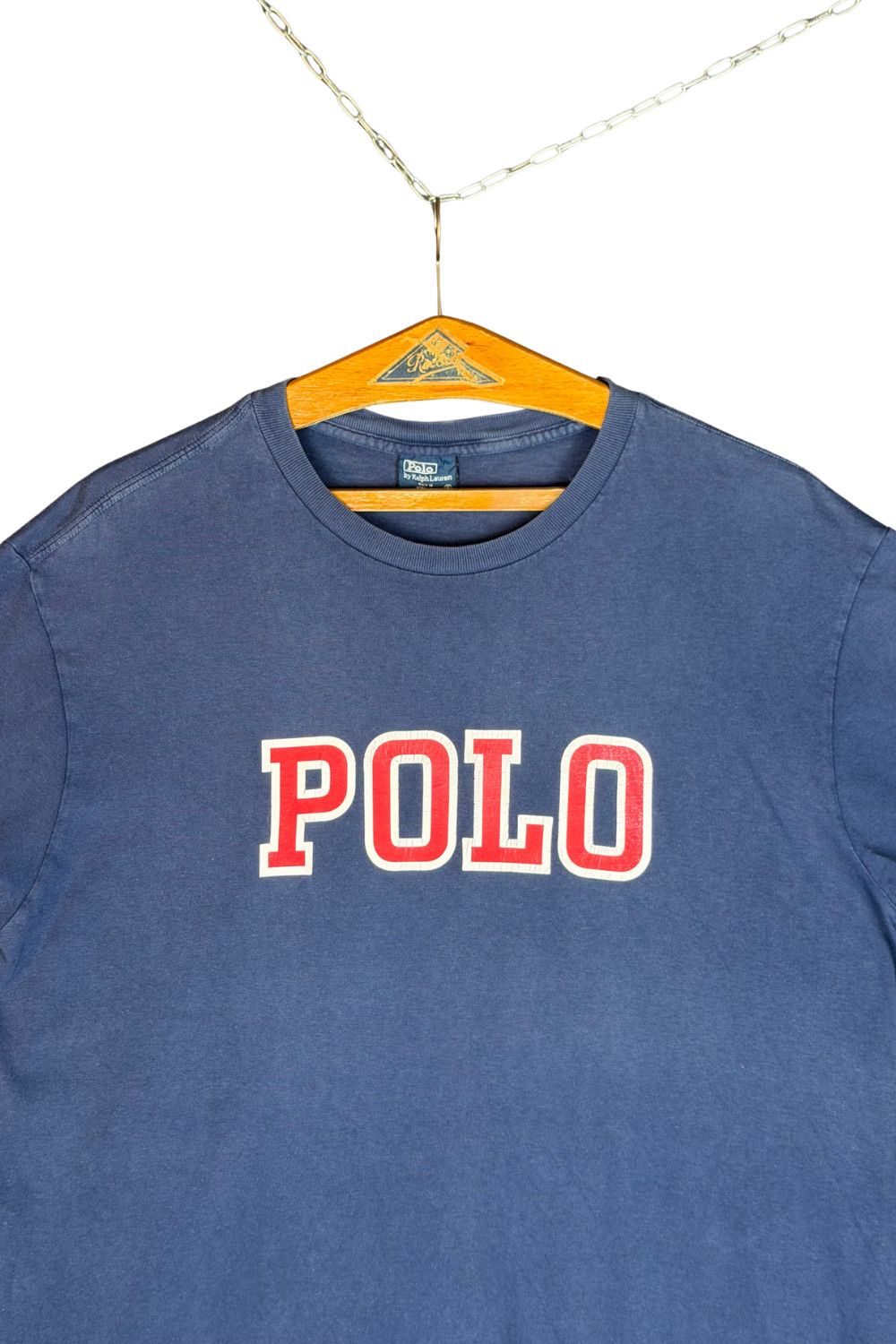 Polo Ralph Lauren 2003 Polo Ralph Lauren "Big Logo" Tee - USA Fabric - Navy Size US M / EU 48-50 / 2 - 3 Thumbnail