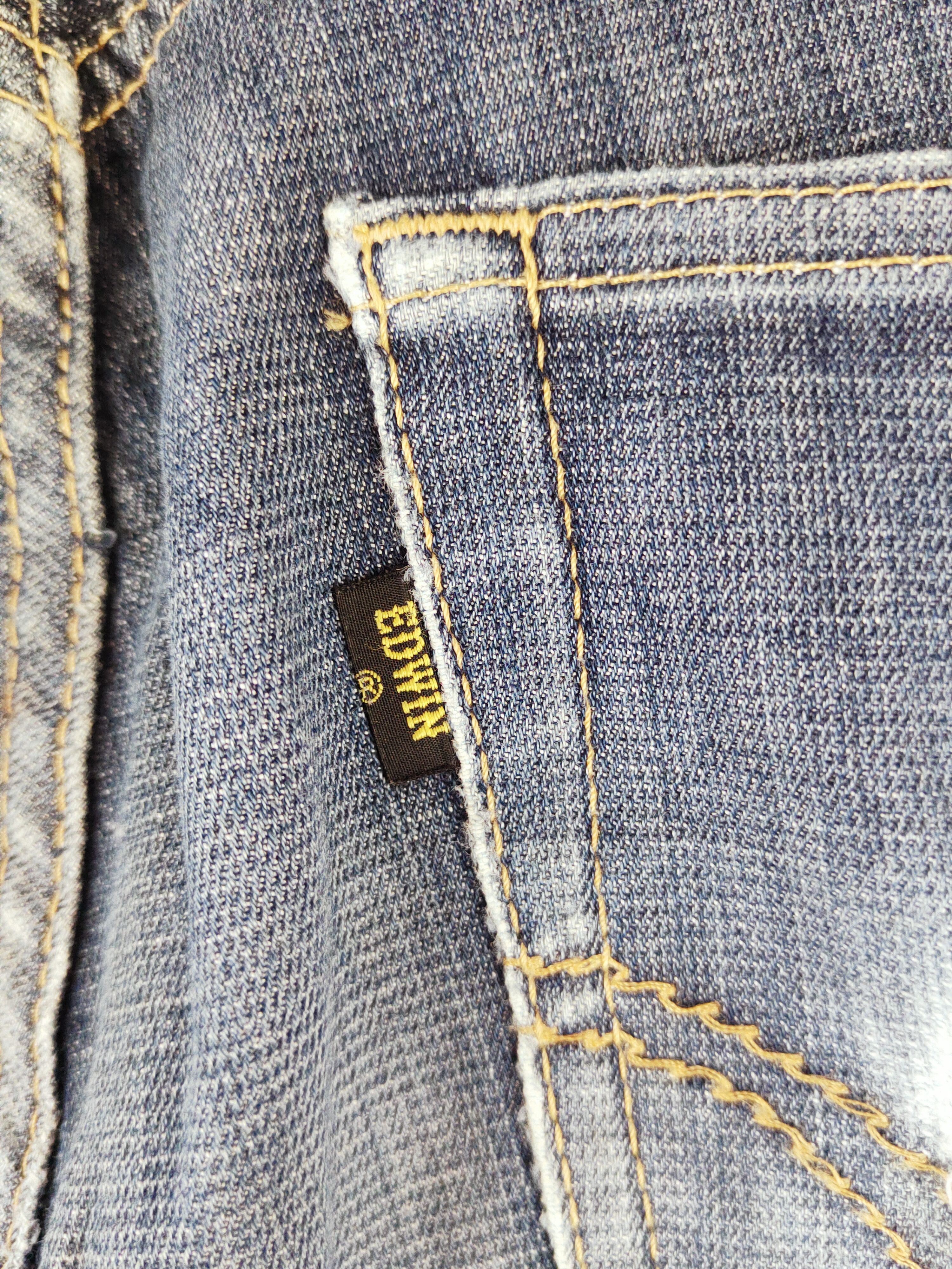 Edwin Edwin Dark Blue Faded Distressed Ripped Jeans #W610 Size US 34 / EU 50 - 11 Thumbnail