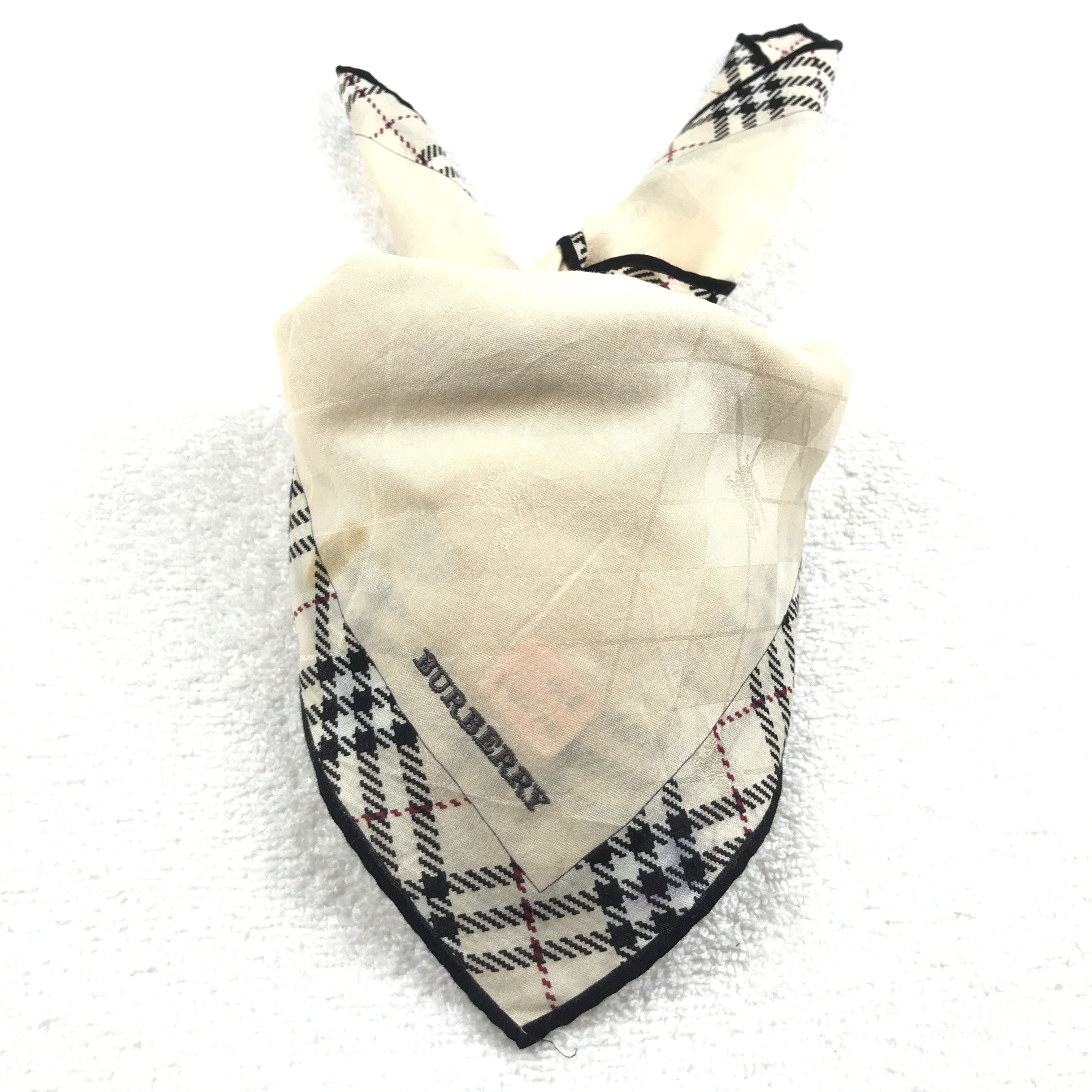 Burberry × Vintage Vintage Burberry Bandana Neckerchief Handkerchief Size ONE SIZE - 4 Thumbnail