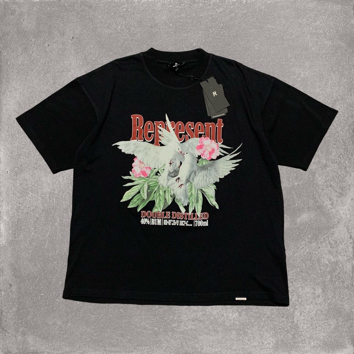 Represent Clo. Represent Medium Double Distilled Off Black Tee Size US M / EU 48-50 / 2 - 1 Thumbnail