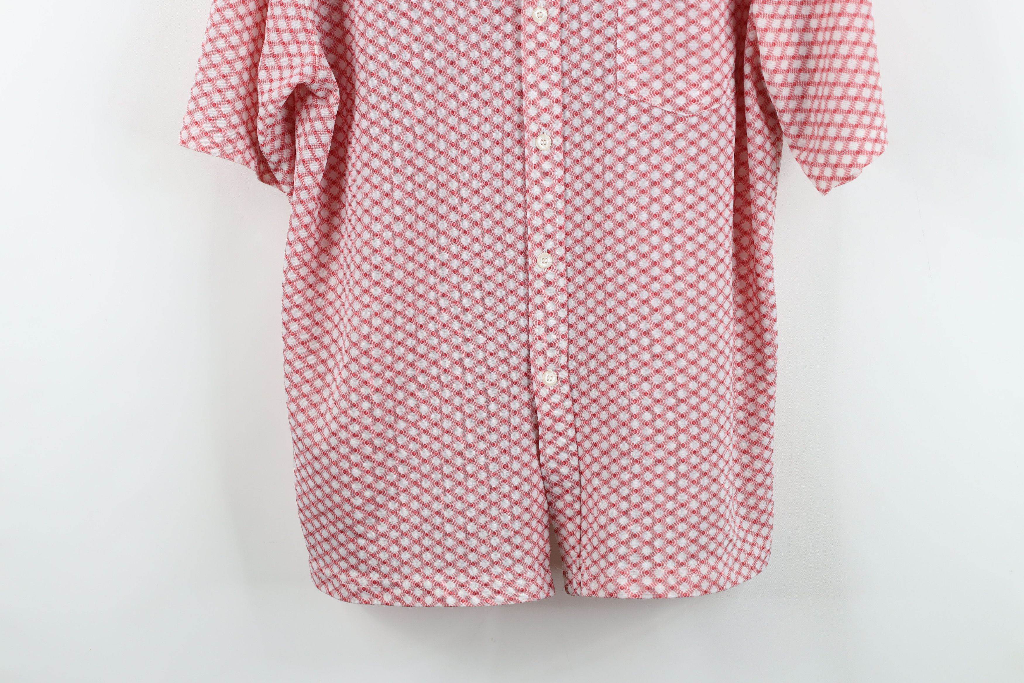 Vintage Vintage 90s Streetwear Trippy Knit Dance Rave Button Shirt Size US L / EU 52-54 / 3 - 3 Thumbnail