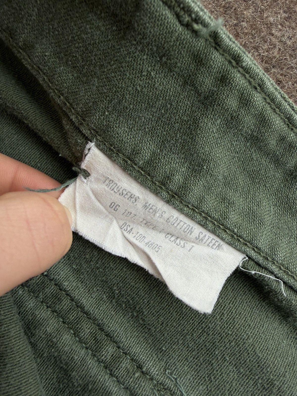 Other US Army Vietnam War Era Sateen OG-107 Shorts Size US 32 / EU 48 - 8 Thumbnail
