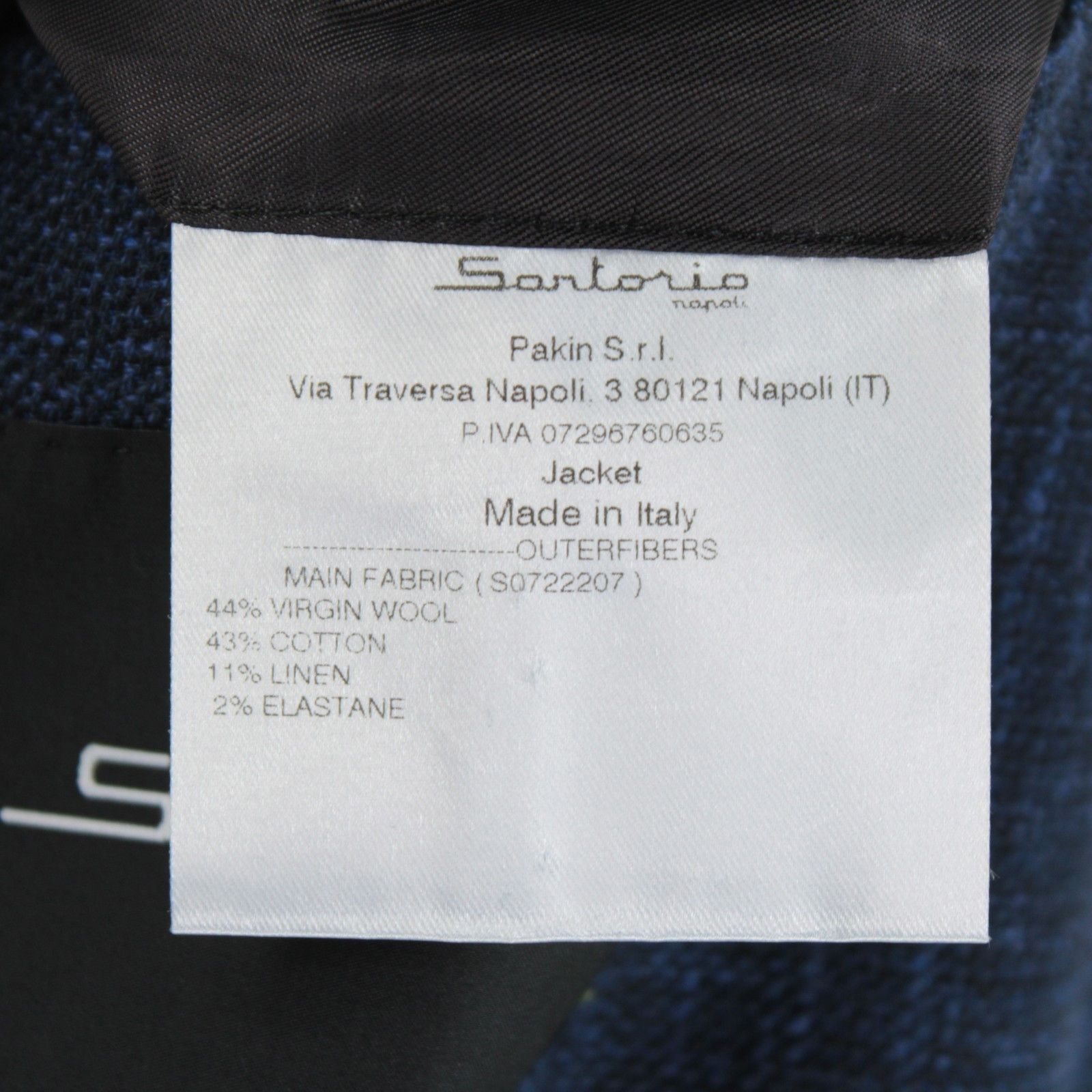 SARTORIO Sartorio Sport Coat Size 50 Regular US in Blue Size 50R - 8 Thumbnail