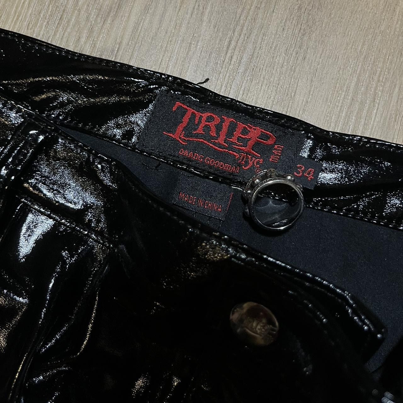Tripp NYC 🕷️ Tripp NYC PVC Latex Faux Leather Skinny Bondage Pants Size US 34 / EU 50 - 5 Thumbnail