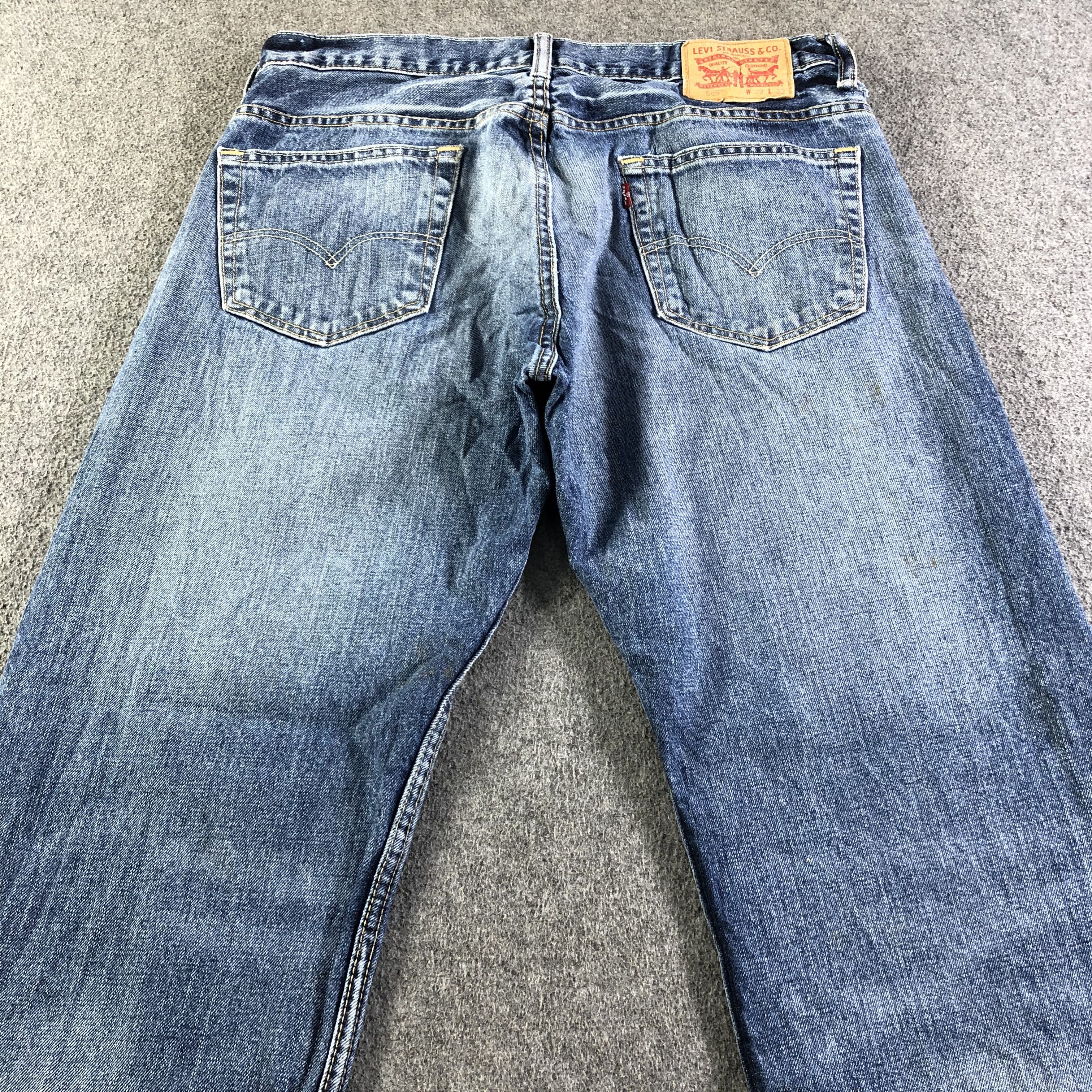 Levi's Vintage Blue Wash Levis 569 Jeans-J4507 Size US 33 - 4 Thumbnail