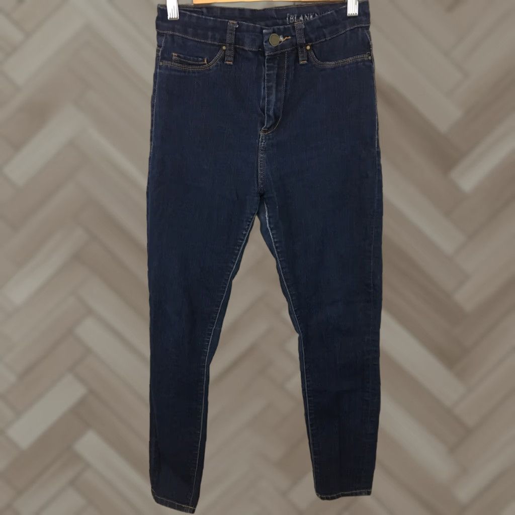 Vintage BLANK NYC Jeans Jeggings Blue Medium Wash Skinny Stretch Womens 28 Denim Jeans Size 28" / US 6 / IT 42 - 1 Thumbnail