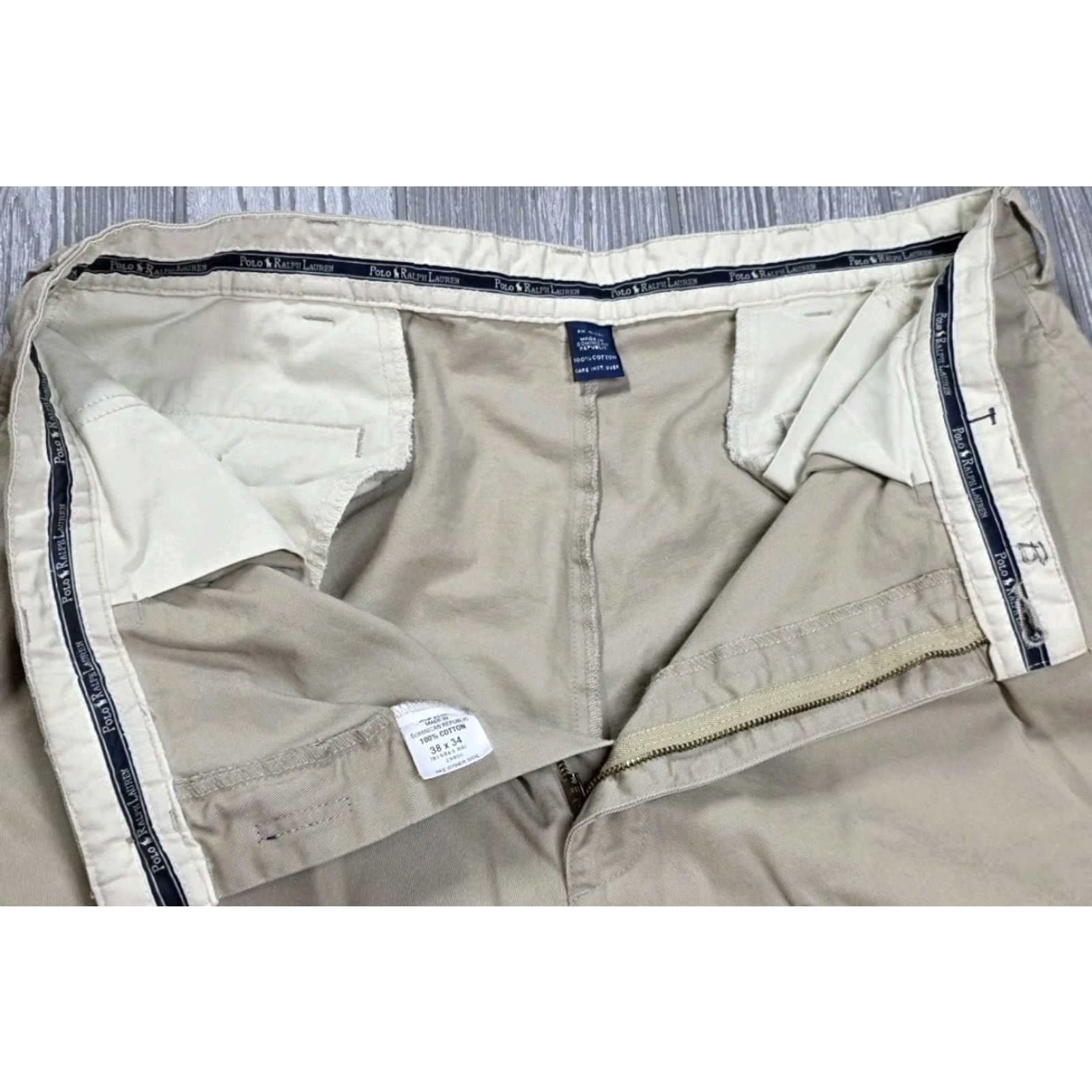Polo Ralph Lauren VINTAGE Polo Ralph Lauren Mens Pleated Beige Hammond Chino 38x34 actual 36x31 Polo Ralph Lauren Andrew Chino Pant 90s Grunge Preppy Officer Men's Size US M / EU 48-50 / 2 - 7 Thumbnail