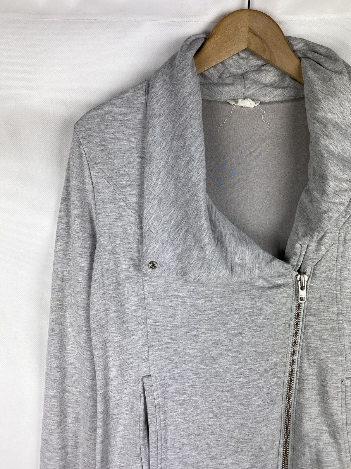Helmut Lang Helmut Lang ladies full zip avant-garde assymetrical jacket Size L / US 10 / IT 46 - 4 Thumbnail