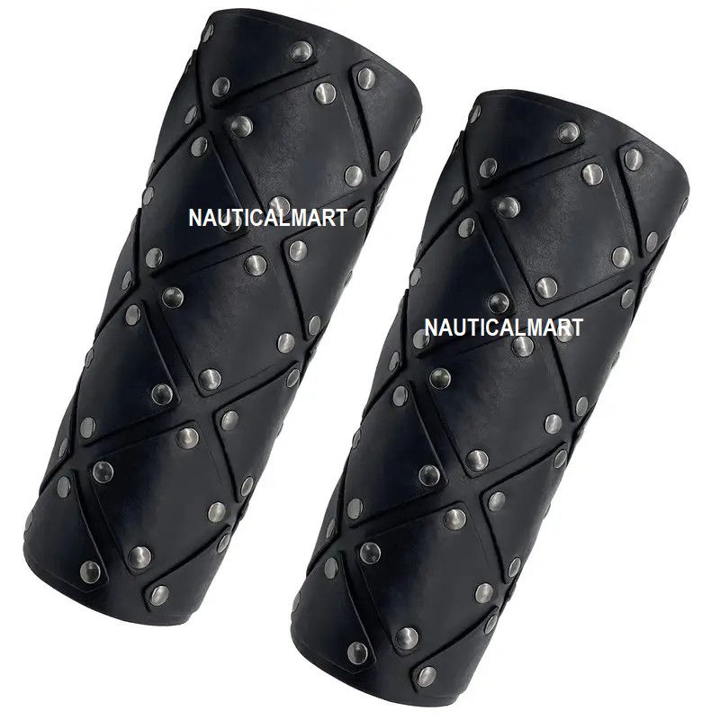 Other Arm Guards, Mercenary Faux Leather Gauntlet, Size ONE SIZE - 1 Thumbnail