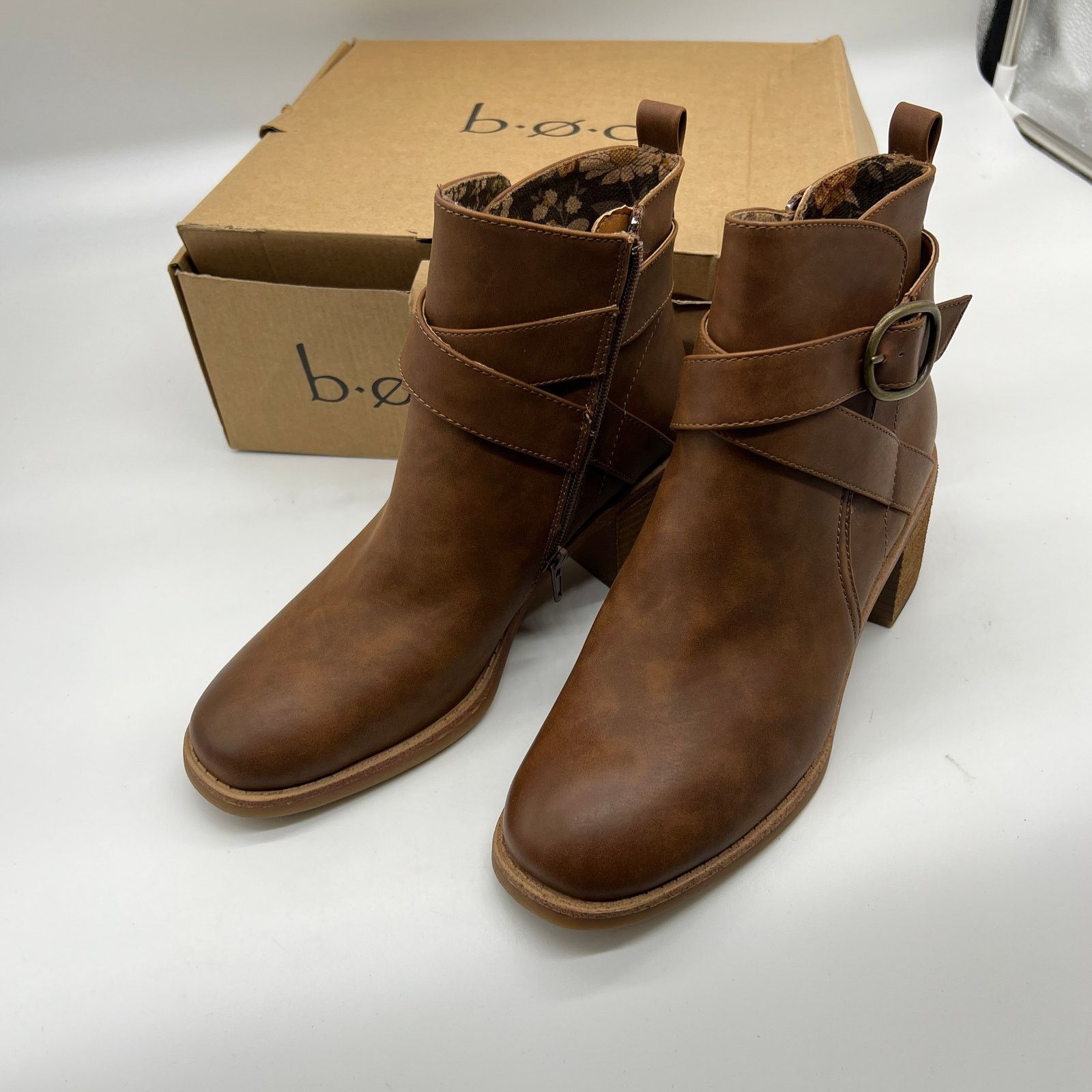 Other BOC by Born Womens Foxy Stacked Heel Booties Size 9M Size US 9 / IT 39 - 2 Thumbnail
