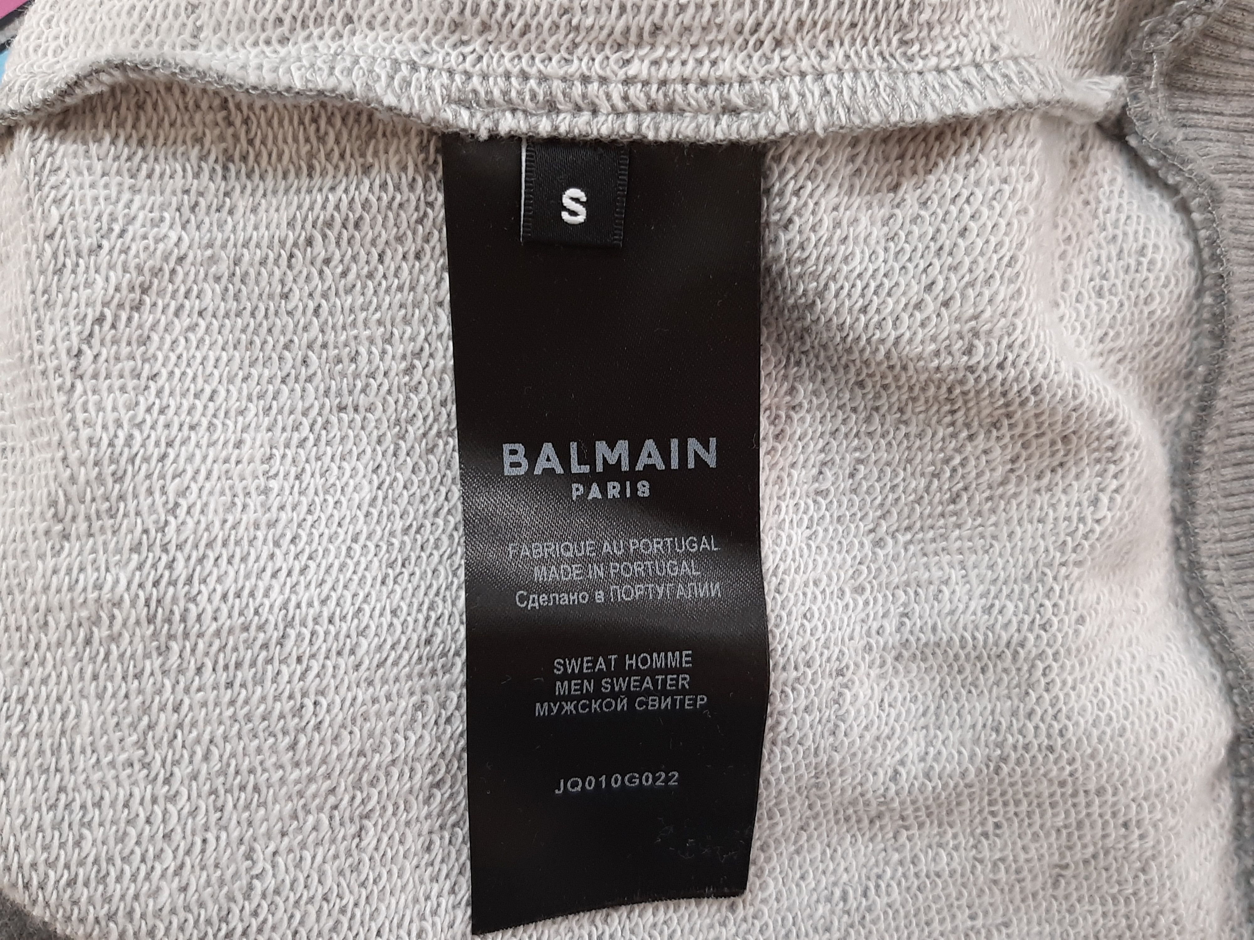 Balmain Balmain Beach Sweatshirt Gray Men's Size S Palm Trees Size US S / EU 44-46 / 1 - 7 Thumbnail
