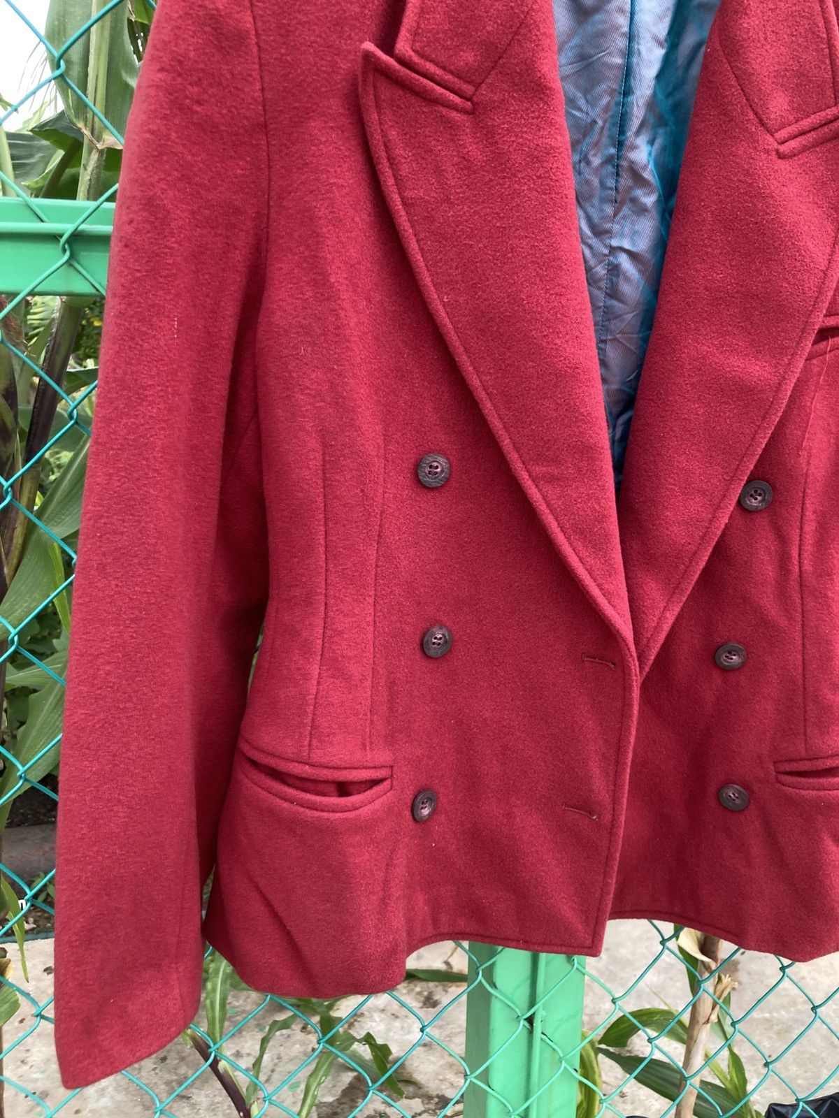 Japanese Brand Arrston Volaju Kohshin Satoh Avant Garde Red Wool Blazer Size M / US 6-8 / IT 42-44 - 21 Thumbnail