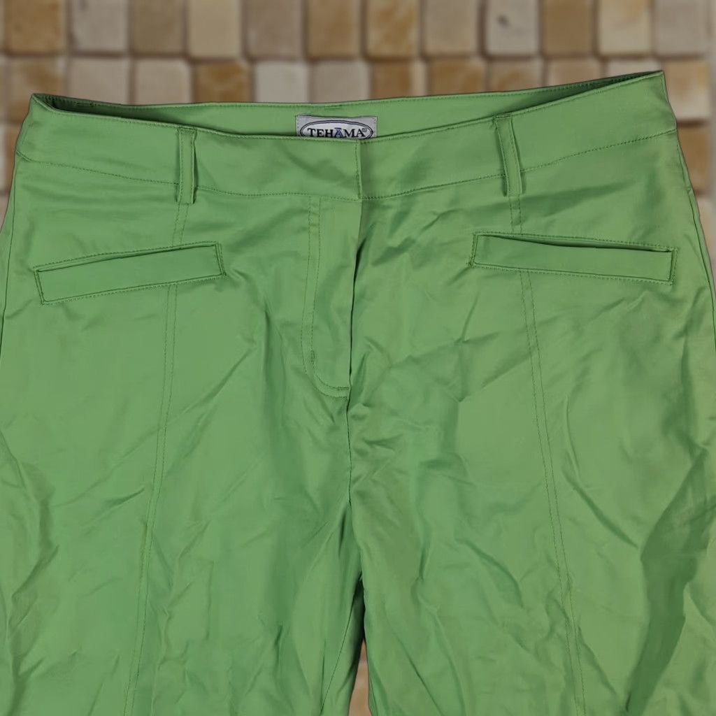 Vintage VINTAGE Teháma Bermuda Shorts Women 00s 90s Y2K Preppy Green Breathable Relaxed Size 12 Asian? Size 30" / US 8 / IT 44 - 1 Thumbnail