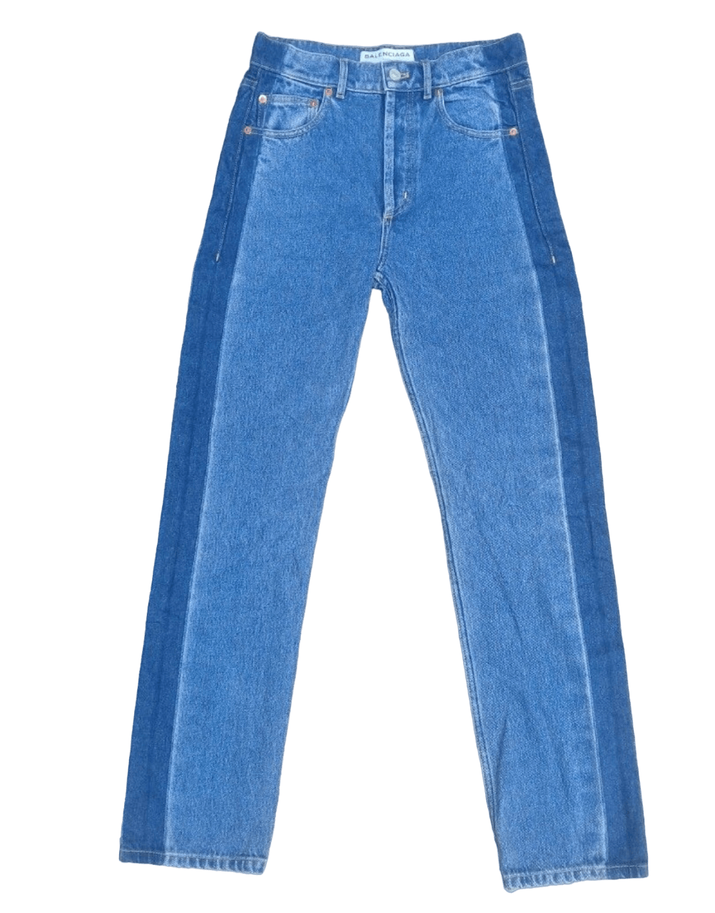 Balenciaga two tone jeans hotsell