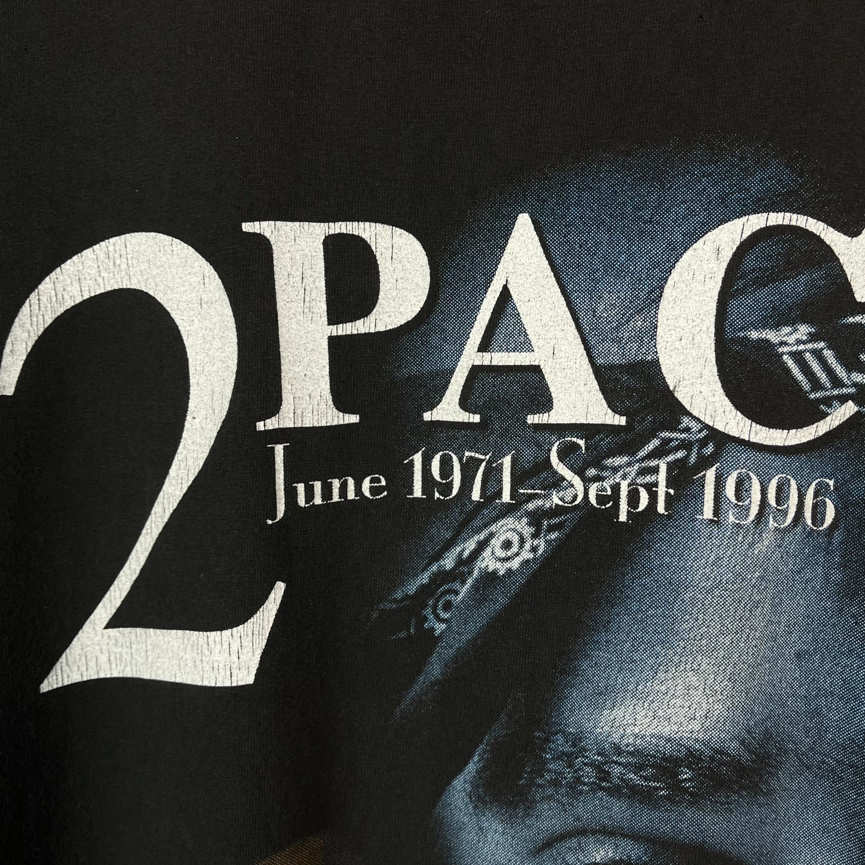 Rap Tees Vintage 2Pac Tupac Shakur AOP Rap T Shirt 90’s Size US XL / EU 56 / 4 - 11 Thumbnail