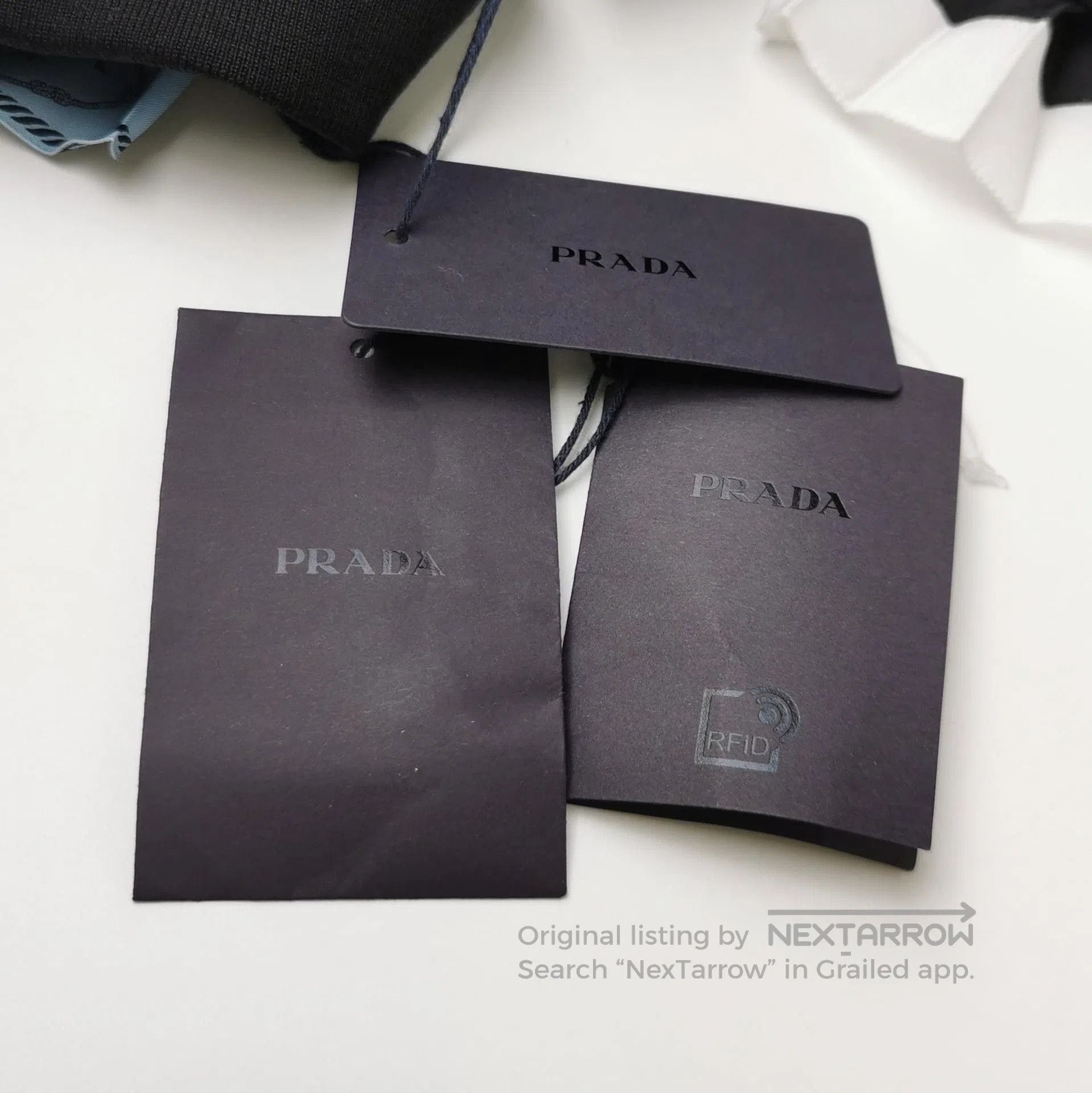 Prada Prada Pleated Black Logo Dress for Women . Size US 36 / EU 52 - 3 Thumbnail