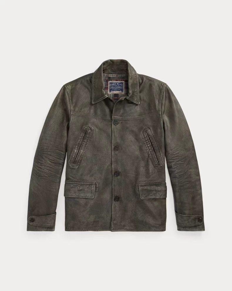 RRL Ralph Lauren RRL Ralph Lauren Men's 25 year old new blue dyed brake lea Size US M / EU 48-50 / 2 - 6 Thumbnail
