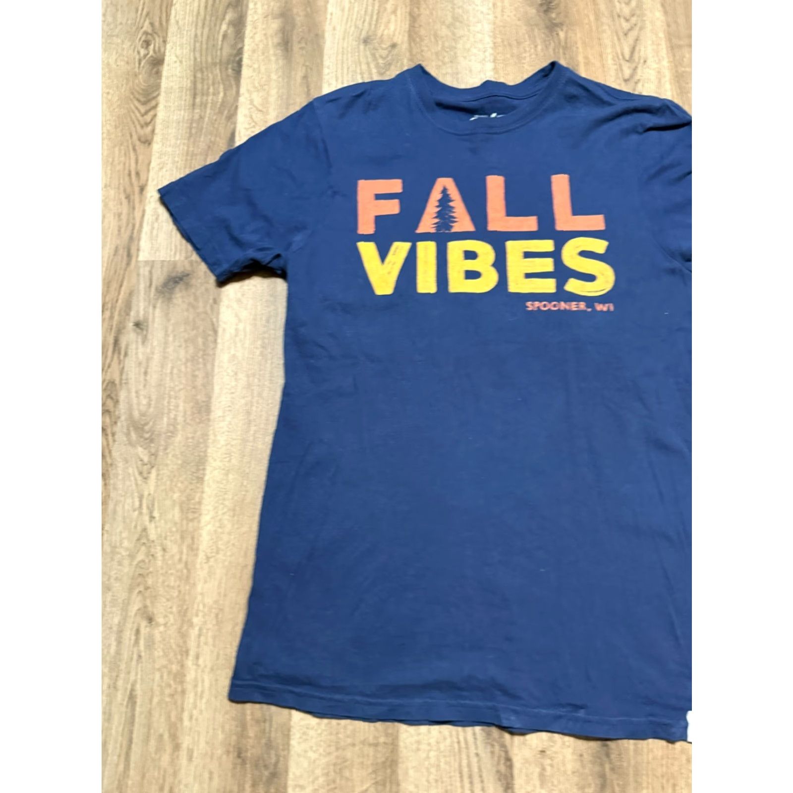 Vintage VINTAGE Unwind League Shirt Mens Small Blue Orange Yellow Fall Vibes Spooner, WI Unwind Size US S / EU 44-46 / 1 - 3 Thumbnail