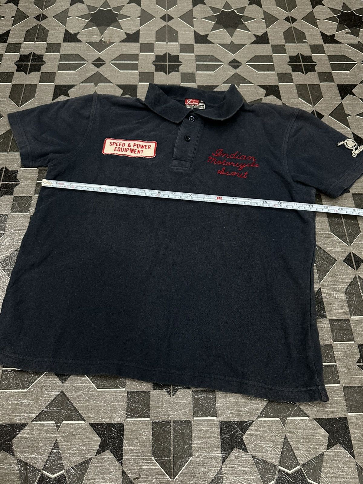 Indian Motorcycle 2000's Indian Motocycle " Adams Repair Service " Polo Shirt Size US XS / EU 42 / 0 - 6 Thumbnail