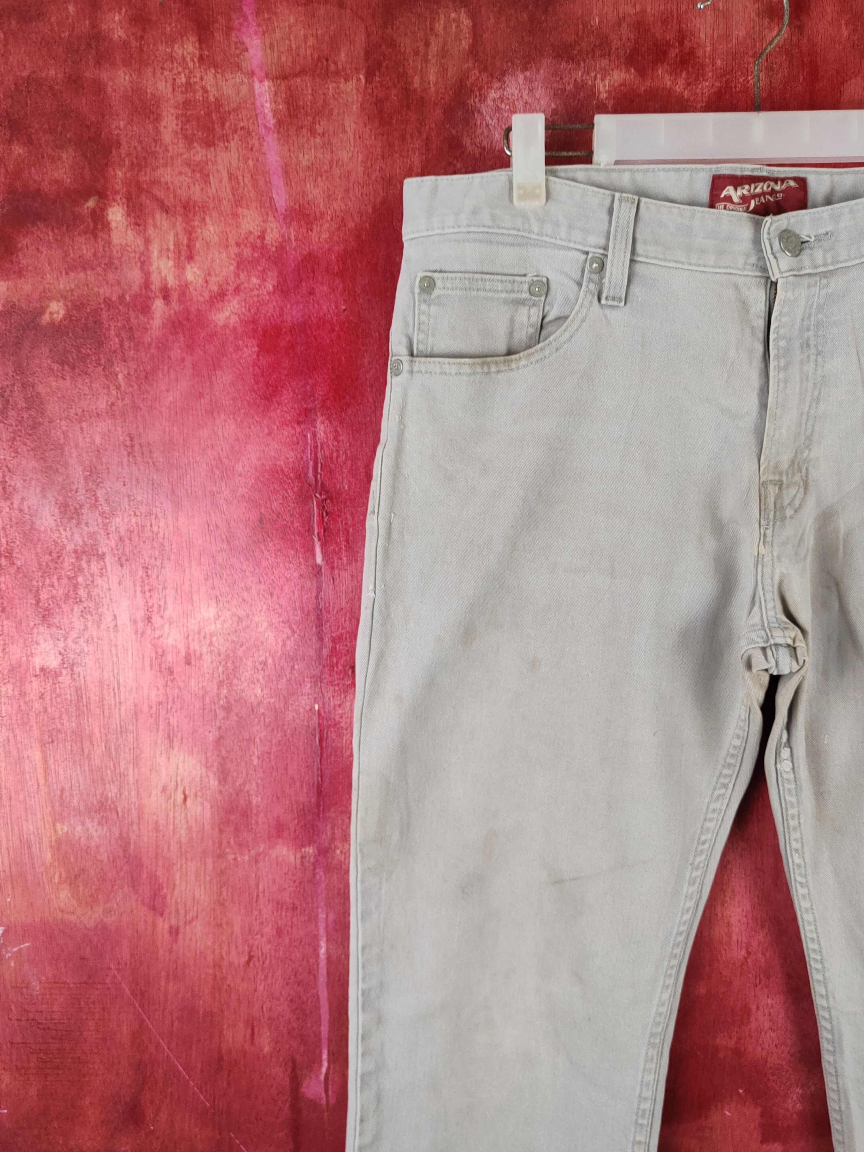 Arizona Jean Co. Arizona Gray Distressed Ripped Jeans #S2393 Size US 34 / EU 50 - 3 Thumbnail