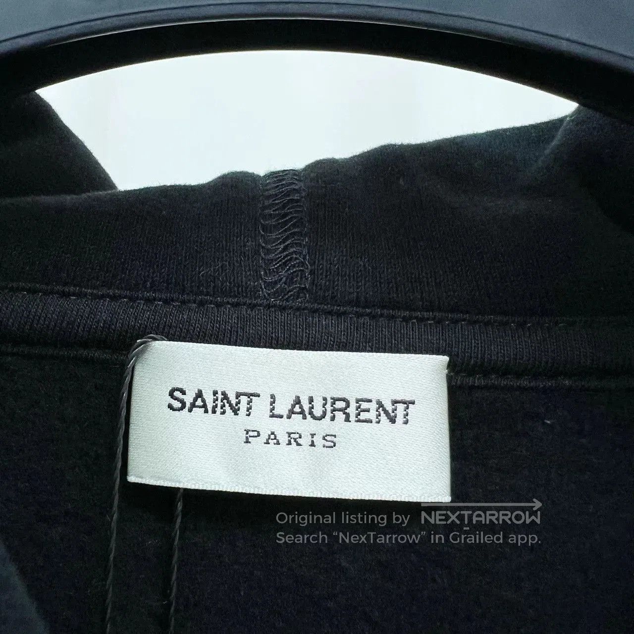 Saint Laurent Paris Saint Laurent Embroidered Logo Hoodie. Size XS / US 0-2 / IT 36-38 - 5 Thumbnail