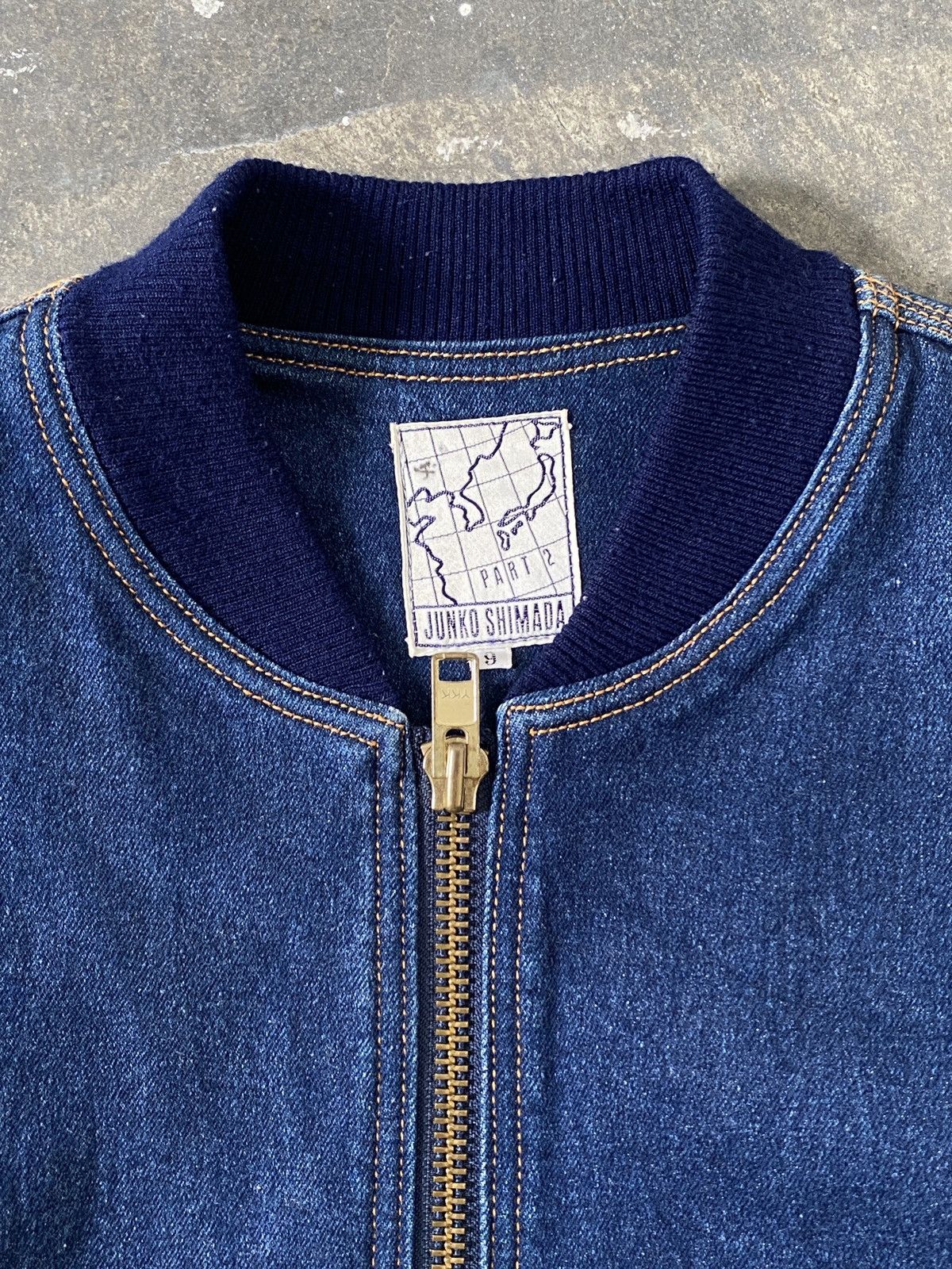 Kapital Vintage Junko Shimada Denim Bomboer Jacket Size US L / EU 52-54 / 3 - 7 Thumbnail