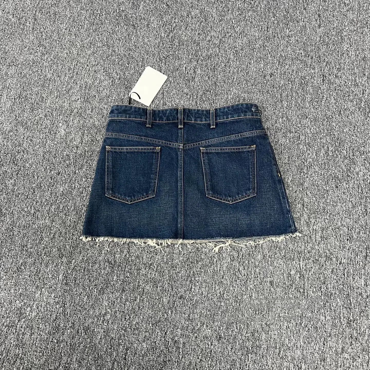 Celine CELINE Metal chain; denim skirt| Size 26" / US 2 / IT 38 - 2 Thumbnail