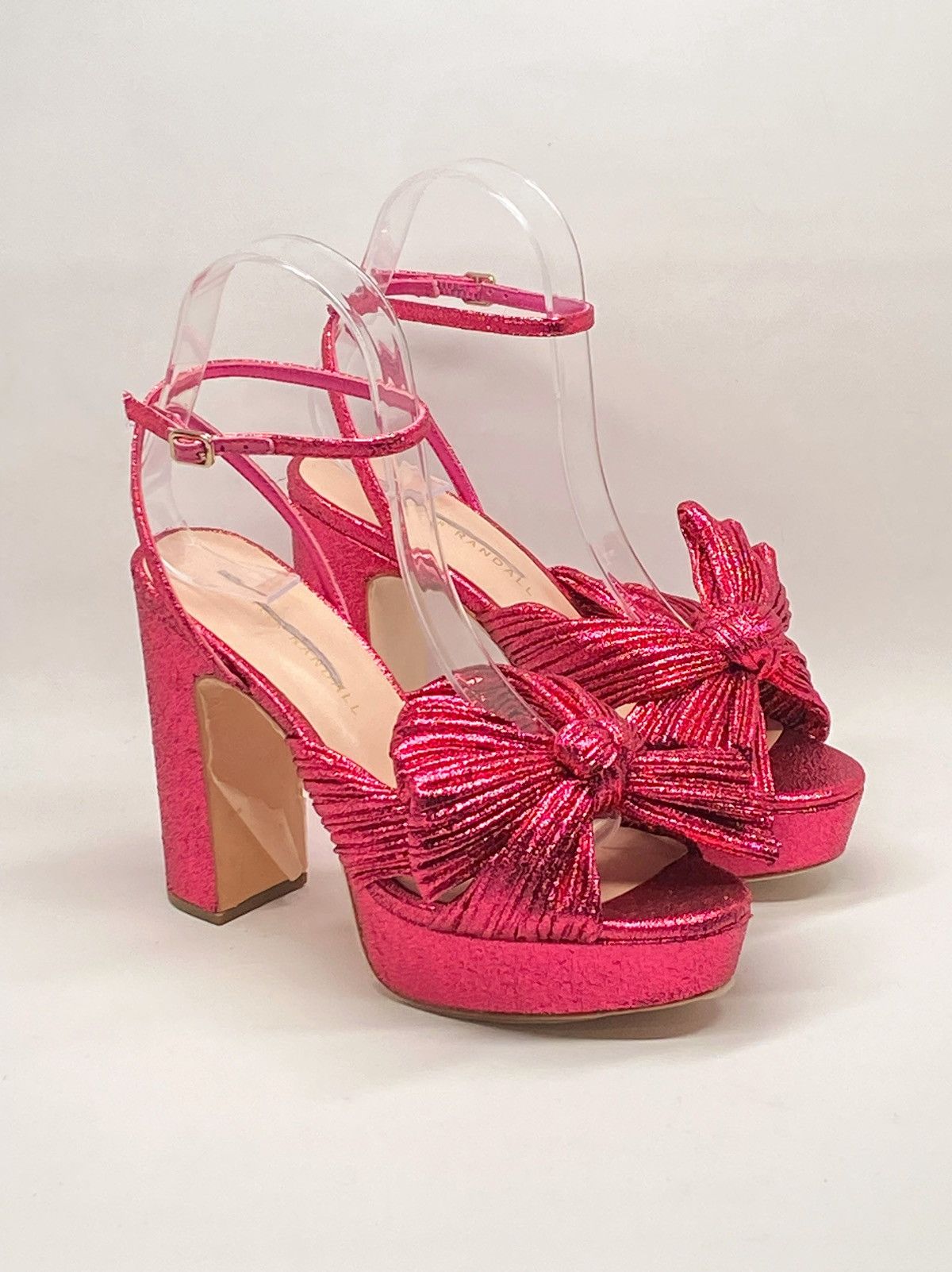 Loeffler Randall Loeffler Randall Natalia Pleated Bow Platform Sandals size 6 Size US 6 / IT 36 - 6 Thumbnail