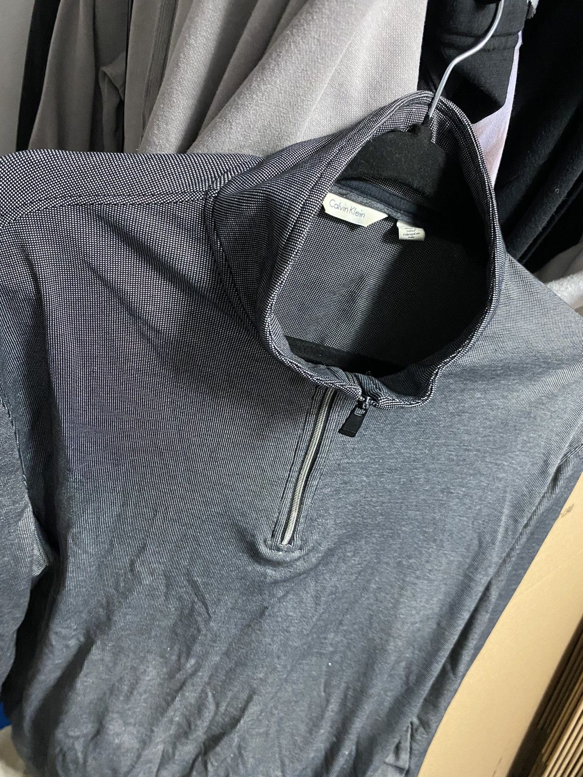 Calvin Klein Large Quarter Zip Sweater Size US L / EU 52-54 / 3 - 1 Thumbnail