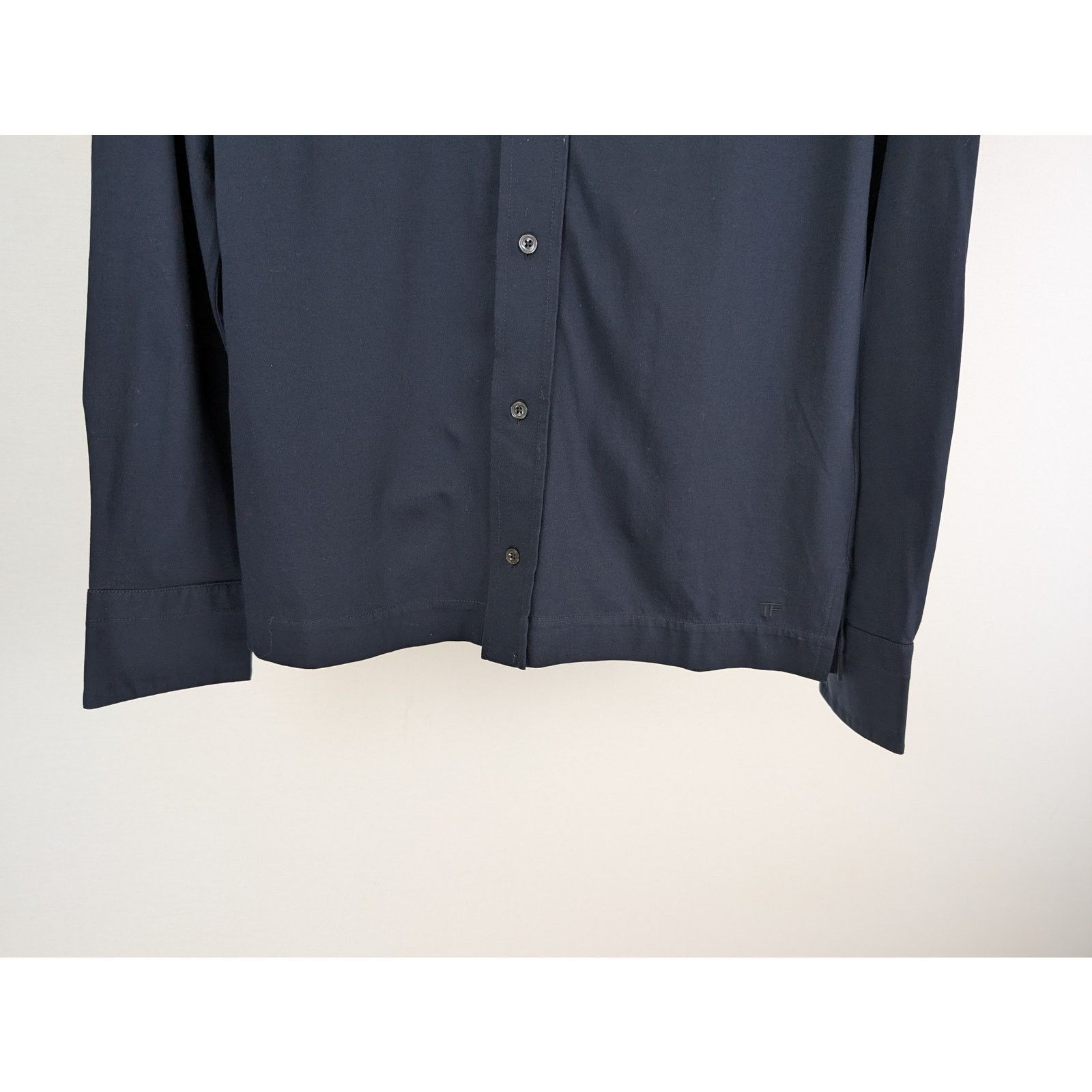 Tom Ford o1rshd1 Button up Shirt in Navy Blue Size US M / EU 48-50 / 2 - 4 Thumbnail