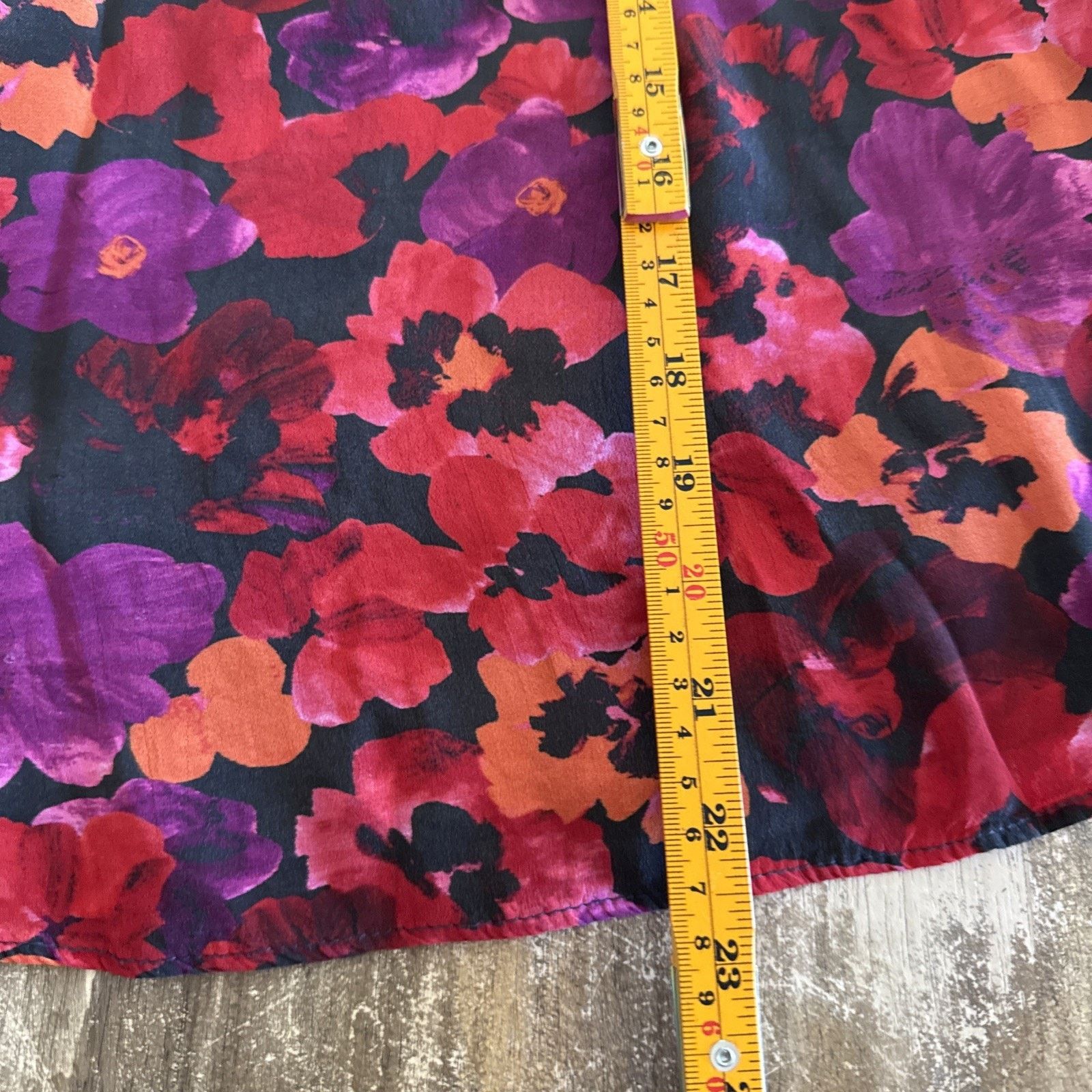 Saylor SAYLOR Beck Floral Top Red Orange Purple Multi Long Sleeve M Size M / US 6-8 / IT 42-44 - 6 Thumbnail