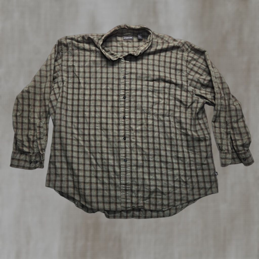 Vintage VINTAGE St. John's Bay Men's Shirt Flannel Button-Down Long Sleeve Casual 3X Gray Size US XXL / EU 58 / 5 - 1 Thumbnail