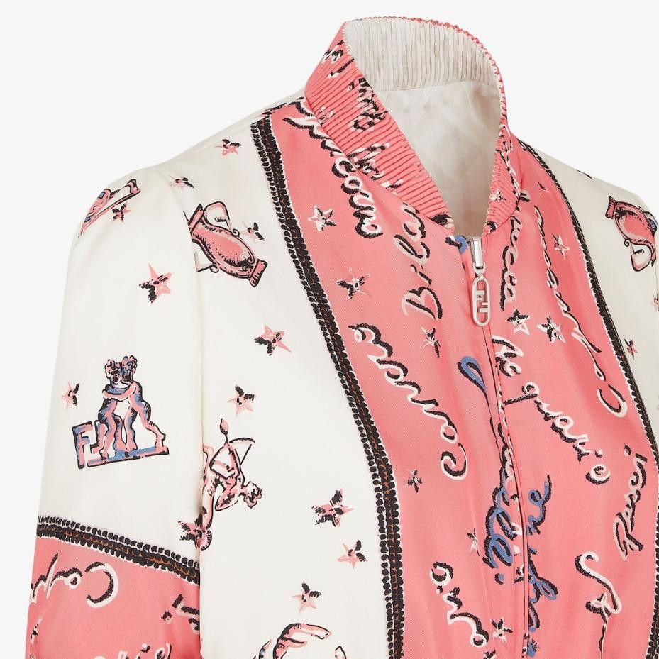 Fendi o1loc1c0824 Bomber Jacket in Multicolor Size XS / US 0-2 / IT 36-38 - 3 Thumbnail
