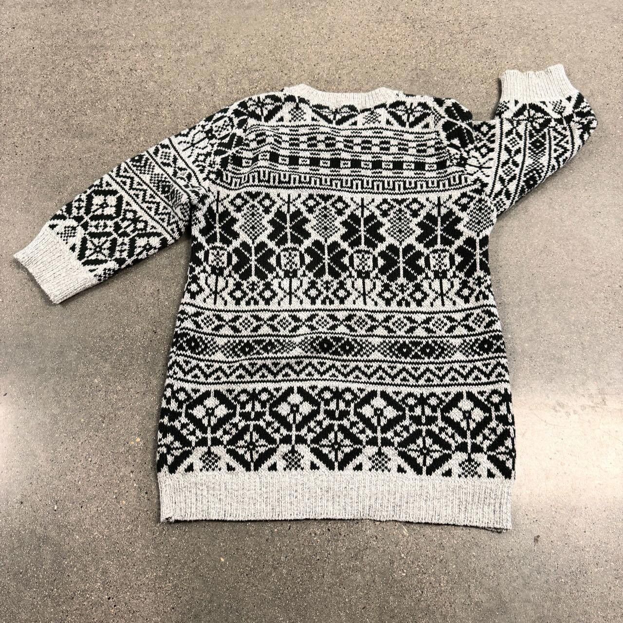 Fieldmaster VTG FieldMaster Winter Sweater Black White Cozy Knit XL Size US L / EU 52-54 / 3 - 6 Thumbnail