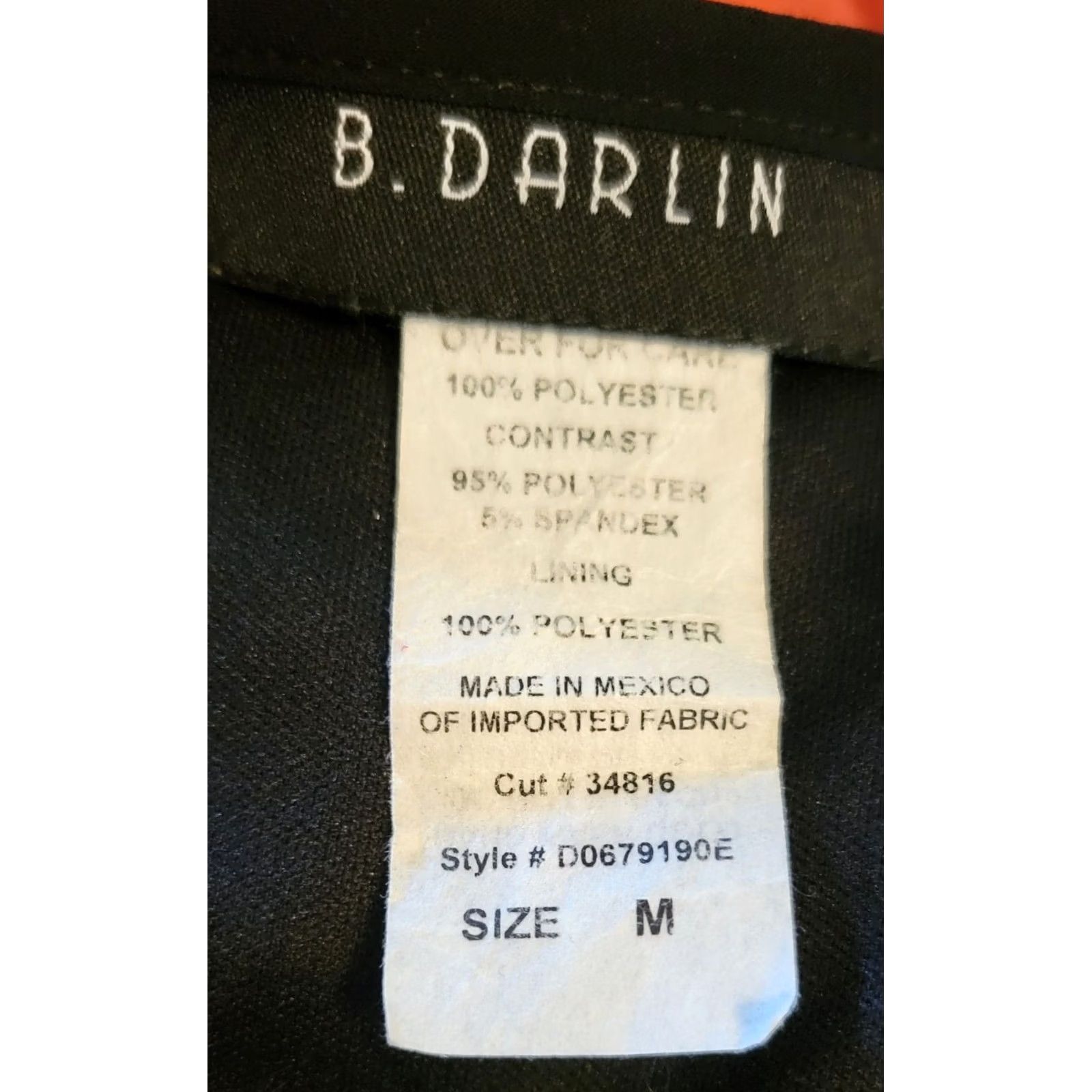 Vintage Vintage B Darlin Dress M Black Sheer Blouson Bodycon Mini 90s Women Size M / US 6-8 / IT 42-44 - 5 Thumbnail