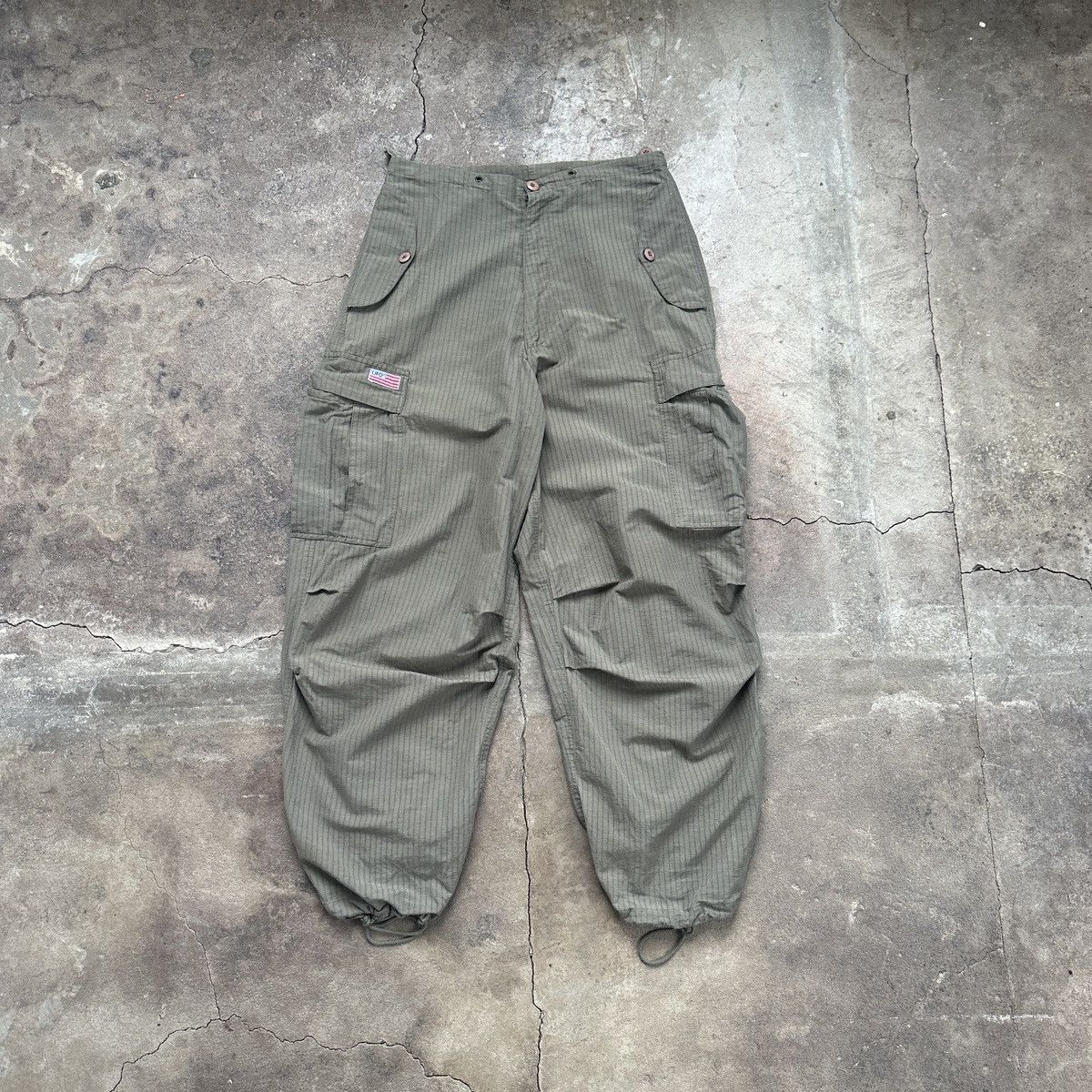 image of Vintage Olive Ufo Cargo Bondage Pants, Men's (Size 31)