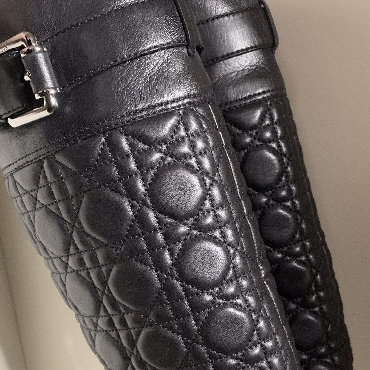 Dior Dior cannage quilted nappa leather boots Size US 6 / IT 36 - 5 Thumbnail
