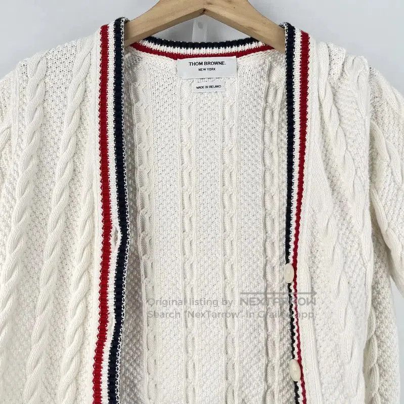 Thom Browne Thom Browne White Short Sleeve Sweater . Size XXS / US 00 / IT 34 - 3 Thumbnail